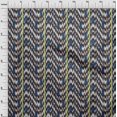thumbnail image 3 of oneOone Tissu Popeline de Coton Rayé & Tissu Imprimé Chevron Ikat BTY 56 Pouces de Large, 3 of 4