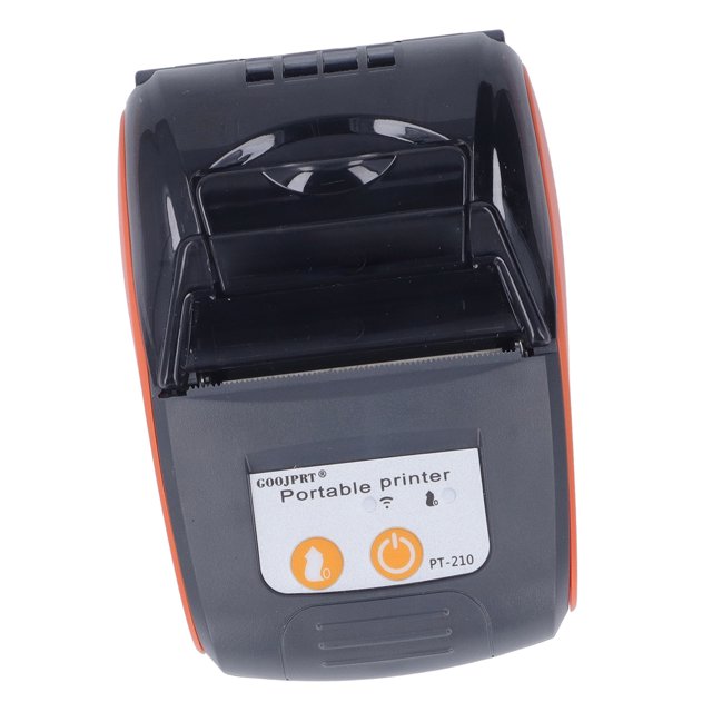 PT-210 Thermal Receipt Printer, 58mm Wireless Portable Mini Bill Printer with 90mm per second Fast Printing, ESC POS Compatible for iOS PC, Long Lasting Power,