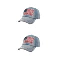 thumbnail image 3 of Decodeary Casquette de Baseball à la Mode Ajustable et Protégée du Soleil Chapeau Multicolore en Denim 2 2Set, 3 of 6