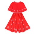 thumbnail image 2 of Robe Fille Cape Rouge Cape Noël Nouvel An Fête 7 Ans, 2 of 8