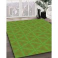 thumbnail image 3 of Ahgly Tapis d'Intérieur Lavable en Machine Carré Vert Pois, 7 Pieds Carré, 3 of 7