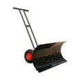 thumbnail image 4 of Wheeled Snow Pusher Snow Plow Adjustable Handle Snow Pushing Portable Winter Double Pole 74x42cm, 4 of 9