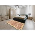 thumbnail image 4 of Ahgly Company Indoor Rectangle Abstract Orange Oriental Area Rugs, 8' x 12', 4 of 6