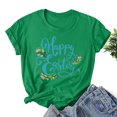 thumbnail image 1 of EGNMCR Easter T-shirts Graphiques de Shirt d'Impression pour des Chemises de Femmes Femmes Easter Imprimé Col Rond à Manches Courtes T-shirt Femmes en Vrac, 1 of 3