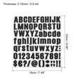 thumbnail image 2 of Unique Bargains Vinyl Self Adhesive Letter Number Sticker Decal Kit, Black 81 Piece 10 Sheets, 2 of 5