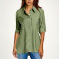thumbnail image 2 of BLVB Chemise Boutonnée pour Femme avec Protection Solaire UV Upf 50+ à Manches Longues, Extérieur, Fraîche, Séchage Rapide, Pêche, Randonnée, Voyage, 2 of 7