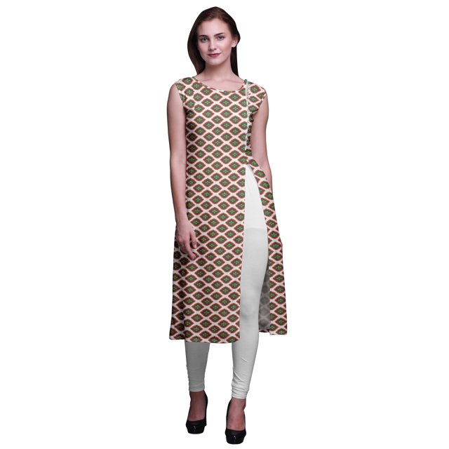 Bimba Kurtis Droits pour Femmes Robe Kurti Imprimée Haut Indien Tunique pour Dames