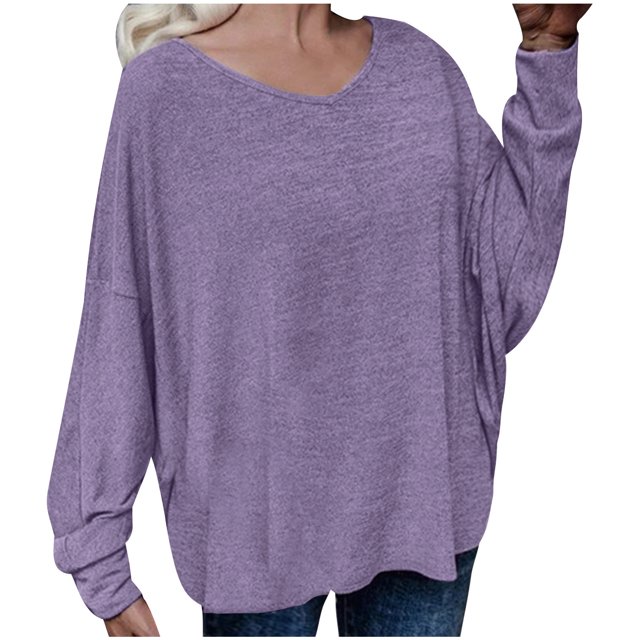 Pompotops T-shirt Ample Uni à Lacets pour Femmes en Liquidation