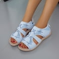 thumbnail image 4 of Hyknon Sandals for Women Open-toe Comfortable Soft Warm Home Slippers Arch Support Comfortable Sandals, 4 of 5