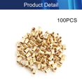 thumbnail image 4 of Wekity Écrous Moletés Filetage Femelle M6x10mm, 100 Pcs OD Laiton Fileté Insert Écrous d'Injection Joint Soudé Hydraulique Kit Assortiment pour Impression 3D Moulage par Injection-0621, 4 of 5
