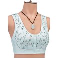 thumbnail image 4 of XZNGL Womens Printed Non-Steel Ring Seamless Ice Silk Front Buckle Vest-Style Underwear, 4 of 9