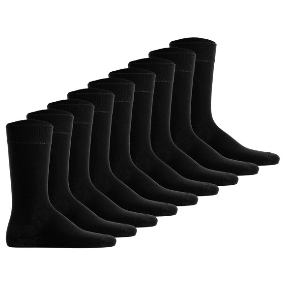 Hudson Chaussettes de Sport Unisexes, Lot de 9 - Simply, Chaussettes Courtes, Couleur Unie Noir 43-46 (UK 9-11)