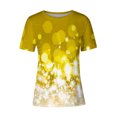 thumbnail image 4 of Dealovy T-Shirts pour Femmes Décontractés à Manches Courtes Tuniques Imprimées Col Ras du Cou Été Amples Confortables Blouses, 4 of 4