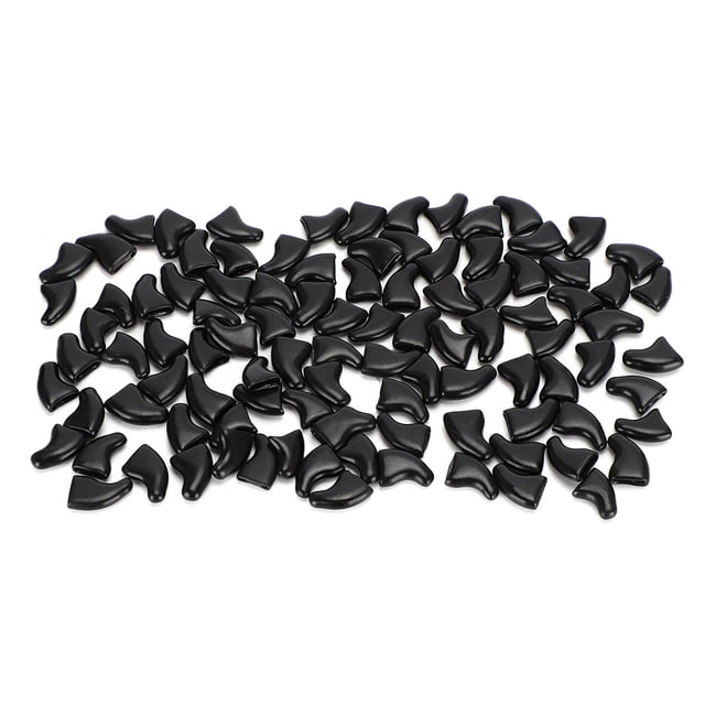 100PCS Soft Cat Nail Caps Covers Claw Protectors PVC Anti Scratch Furniture Damage Prevention Multi Size for Small Medium Large Cats
