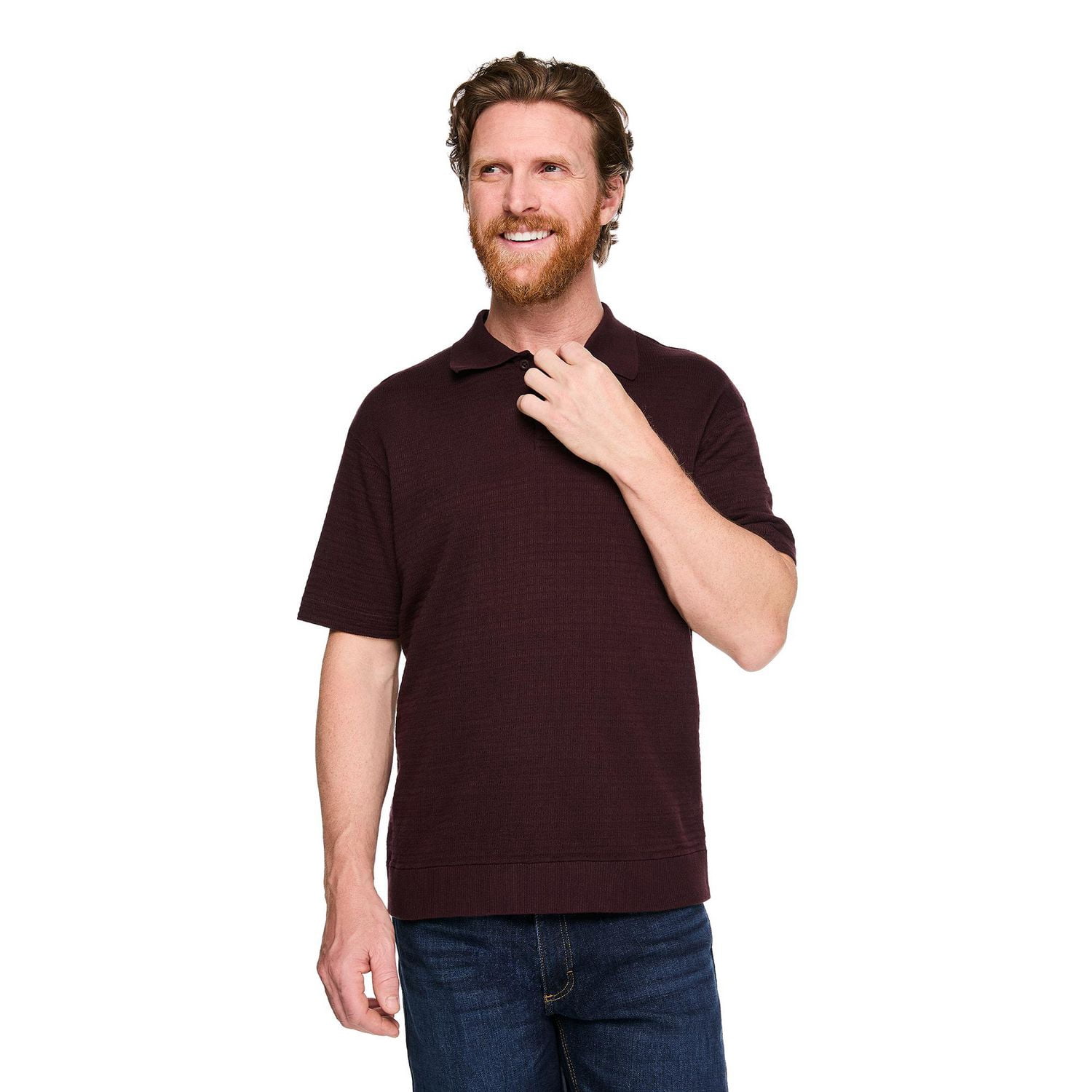 George Men's Short-Sleeve Sweater Polo