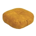 thumbnail image 1 of relayinert Coussin de Sol Rond Pouf Ottoman Décoratif Intérieur Extérieur pour Balcon Adultes Jaune Jaune, 1 of 6
