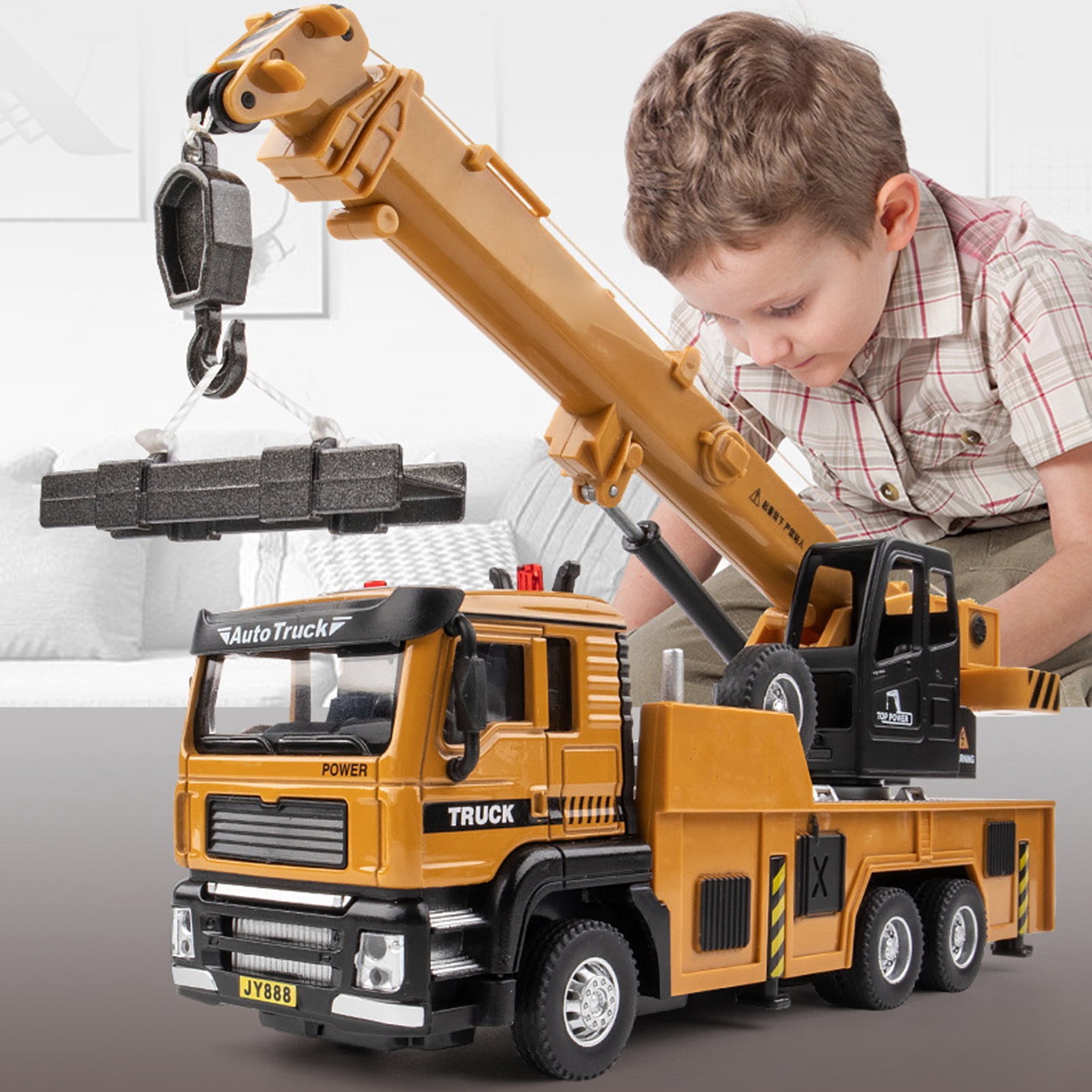WEUVEB Modèle de Véhicule de Construction Jouet Grue Camion Jouet Multi 1 Ensemble pour Enfants Jeu Extérieur WEUVEB Modèle de Véhicule de Construction Jouet Grue Camion Jouet Multi 1 Ensemble pour Enfants Jeu Extérieur