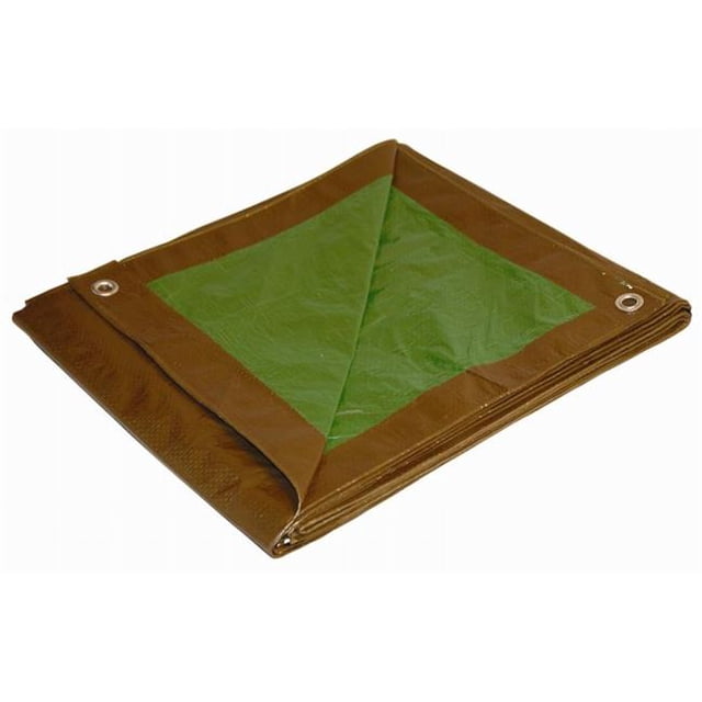 Foremost Tarp Bâche Brune et Verte 12 Pi X 24 Pi 11224