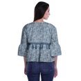 thumbnail image 2 of Moomaya Hauts Boho Coton Décontractés Amples Blouses Haut d'Été Col Rond T-Shirt, 2 of 4