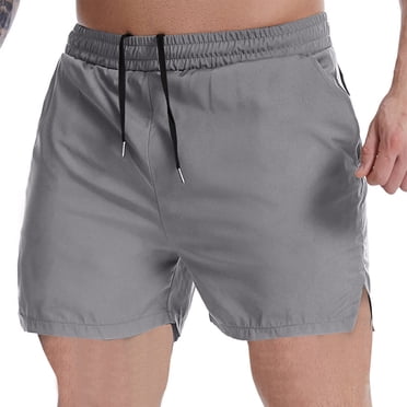 FAIWAD Men's Gym Shorts Elastic Waist Quick Dry Workout Running Shorts Loose Outdoor SweatShorts
