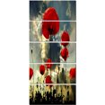 thumbnail image 2 of Poppies on Thunderstorm Background - Floral Canvas Art Print, 2 of 3