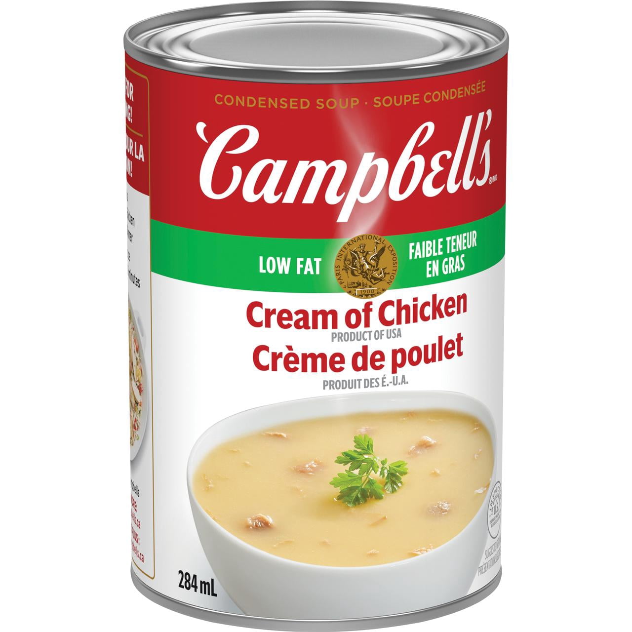 Campbell's® Soupe Condensée Crème de Poulet à Faible Teneur en Gras, Stable à Température Ambiante