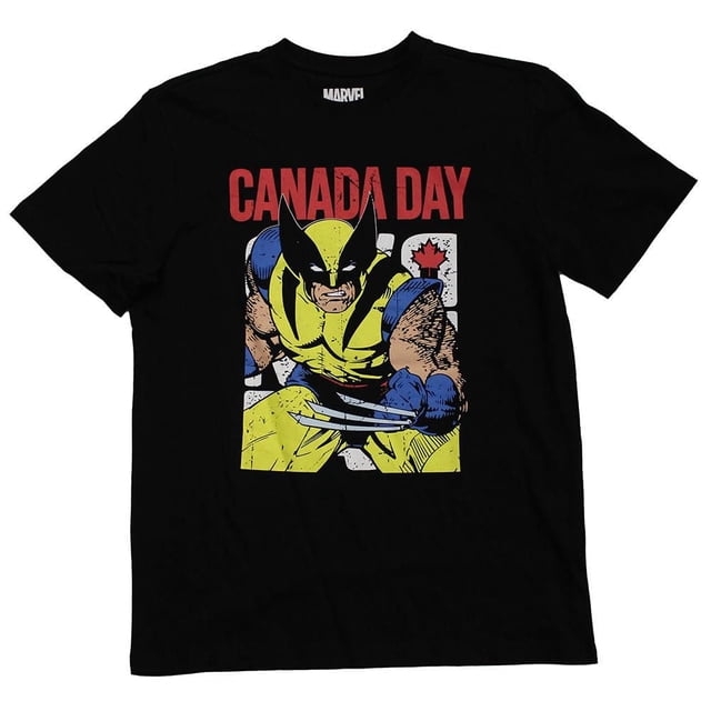 Men's Marvel Wolverine Canada Day t shirt