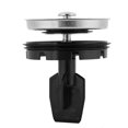 thumbnail image 3 of Water Plug, Easy To  Drains Sink Water Plugs ABS Engineering Material Stainless Steel Kitchen Sink Strainer Waste Plug Detachable  For Bathroom For Kitchen, 3 of 8