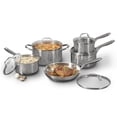thumbnail image 1 of Starfrit The Rock Performance 10-Piece Stainless Steel Cookware Set, PFAS-Free, Induction Ready, Lev.Tec Technology, Dishwasher Safe, 1 of 7