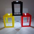 thumbnail image 3 of AMERTEER Acrylic Fish Bowl Office Ornamental Transparent Desktop Ecology Box with Light, 3 of 6