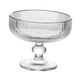 thumbnail image 3 of DOLITY Dessert Sundae Cups Mini Trifle Bowl 11oz Clear Vertical Stripe Pattern, 3 of 9