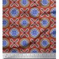 thumbnail image 1 of Soimoi Poly Georgette Fabric Floral Mandala Printed Craft Fabric by The Yard 52 Inch Wide, 1 of 3