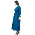 thumbnail image 3 of Bimba Robe Maxi Longue Décontractée en Coton pour Femme à Taille Smockée, 3 of 8