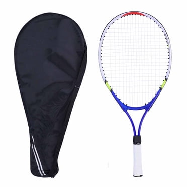 Raquettes de Tennis pour Enfants avec Sac de Transport, Ensemble de Raquettes de Tennis pour Enfants avec Cadre en Alliage d'Aluminium pour l'Entraînement [Bleu]