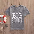 thumbnail image 4 of Summer Tops Matching Gray Big Brother T-shirt Tee / White Little Brother Romper, 4 of 5