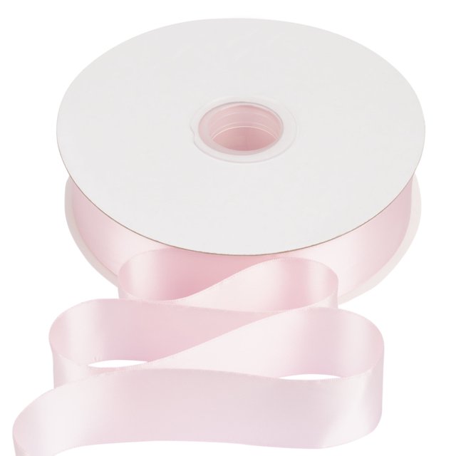 Joycrosso 1 1/2 Inch Lt. Pink Solid Satin Ribbon, 100 Yards Double Faced Satin for Gift Wrapping Floral Bouquets Wedding Party Decoration