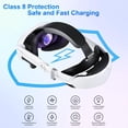thumbnail image 2 of 10000mAh Head-Mounted Battery Pack for Meta Quest 3 & 3S, 18W PD Fast Charging, 360° Adjustable Rotating Joint, Lightweight Design & Extended 5-7 Hour VR Playtime, 2 of 6