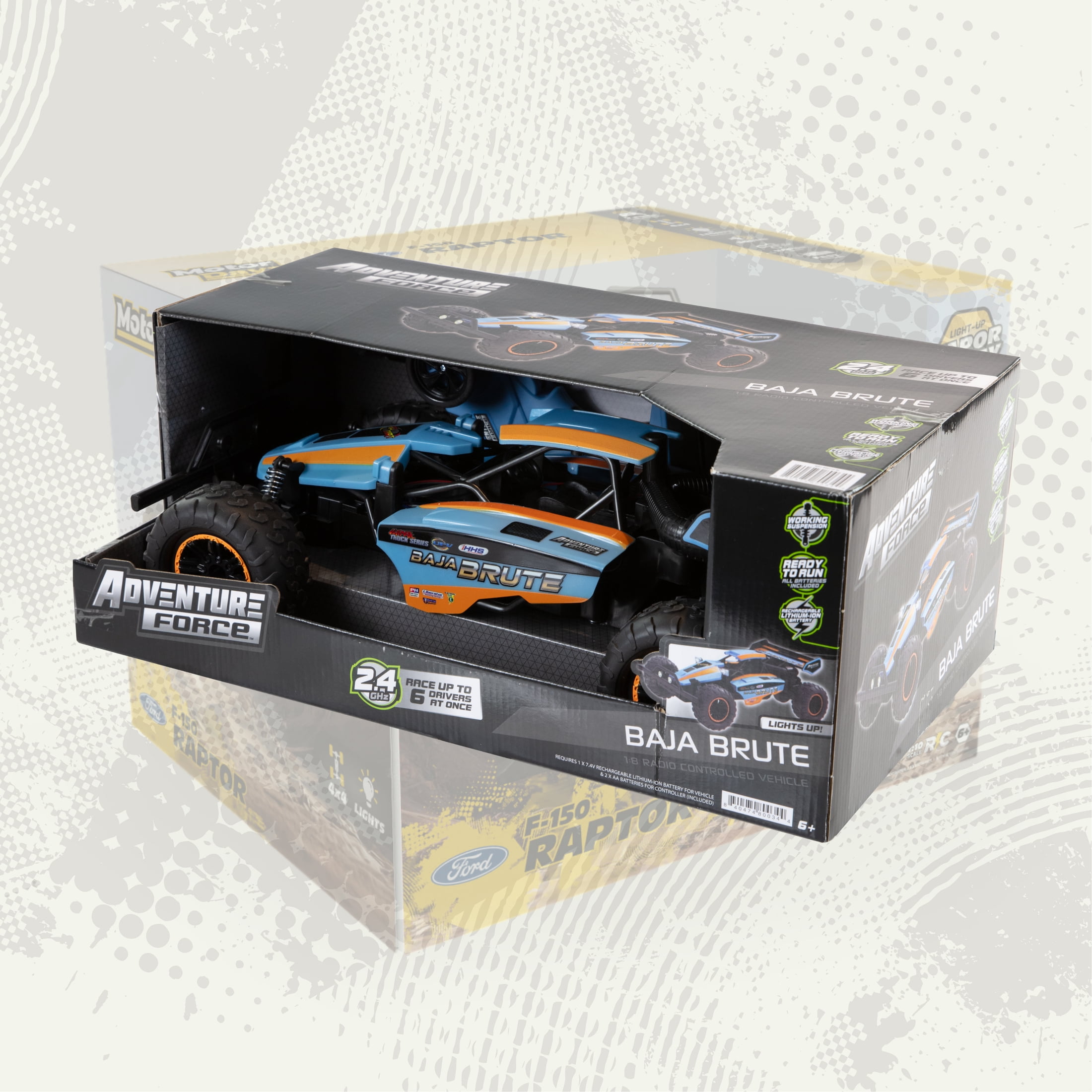 Buggy télécommandé bleu glacier Adventure Force (1:8) Baja Brute