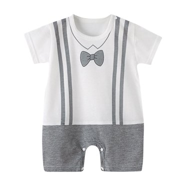 SDNall Baby Girl Clothes Toddler Baby Girls Boys Short Sleeve Printed Color T-Shirt Round Neck Jumpsuit Romper Toddler Girl Clothes,Baby Boy Clothes,Baby Boy Outfits