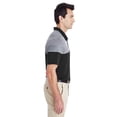 thumbnail image 2 of Adidas Mens Heathered 3-Stripes Colorblock Polo, 2XL, BlackVista Grey, 2 of 2