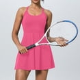 thumbnail image 3 of RXMEKW Robe Simulée Sans Manches Deux Pièces pour Femmes, Robe de Tennis et de Yoga Anti-Scandale à Col Rond, Robe Athlétique Décontractée Unie pour la Course et le Gym, 3 of 6