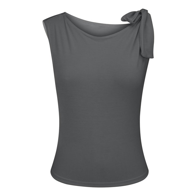 Duoif Débardeur pour Femmes Style de Rue Mode Col Incliné Sans Manches Ajusté et Gilet Décontracté Printemps Offres J m
