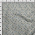 thumbnail image 3 of oneOone Silk Tabby Fabric Leaves & Floral Artistic Printed Craft Fabric BTY 42 Inch Wide, 3 of 4