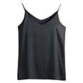 thumbnail image 5 of Timegard Womens Camisole Tops Spaghetti Strap V Neck Sleeveless Tank Tops Solid Color Comfy Shirts, 5 of 5