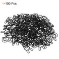 thumbnail image 3 of Unique Bargains Paper Clip Coated Letter R Shape Alphabet Clips Bookmarks, Black, 100 Count, 3 of 6