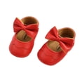 thumbnail image 4 of Newborn Girls PU BowKnot Princess Shoes, 4 of 6