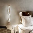 thumbnail image 3 of Tachiuwa Nordic Wavy Lamp Bedroom Lamp White Light White Shell, 3 of 9