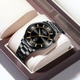 thumbnail image 3 of Men's Business Chronograph Watch with Stainless Steel Band and Date Display for, 3 of 6