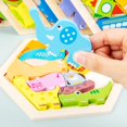 thumbnail image 2 of 3D Wooden Jigsaw Puzzles Blocks Logical for Age 4+ Kids Animal, 2 of 8