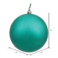 thumbnail image 2 of Vickerman Boule Décorative Pailletée Turquoise de 10 Po, 2 of 2
